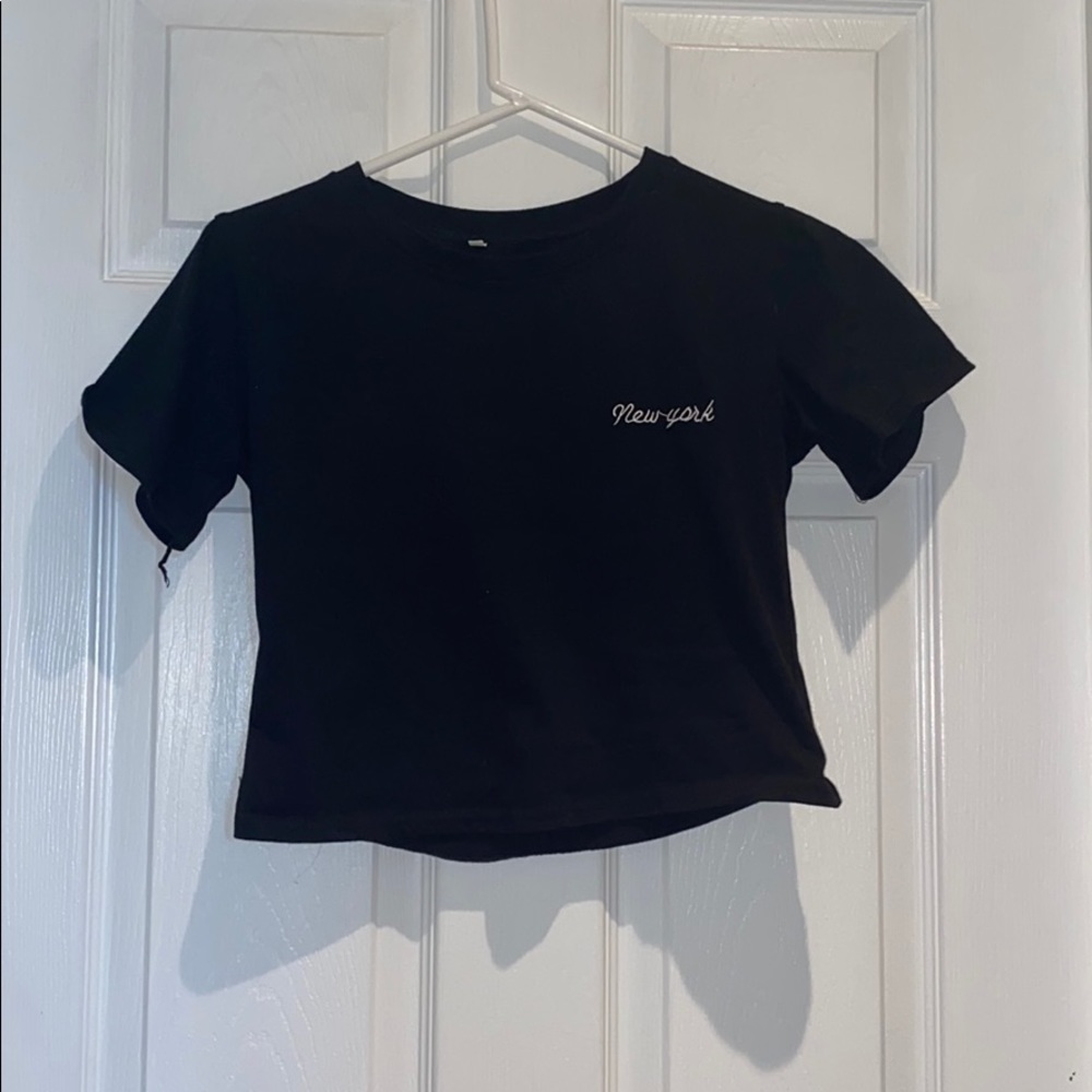 black tee from romwe